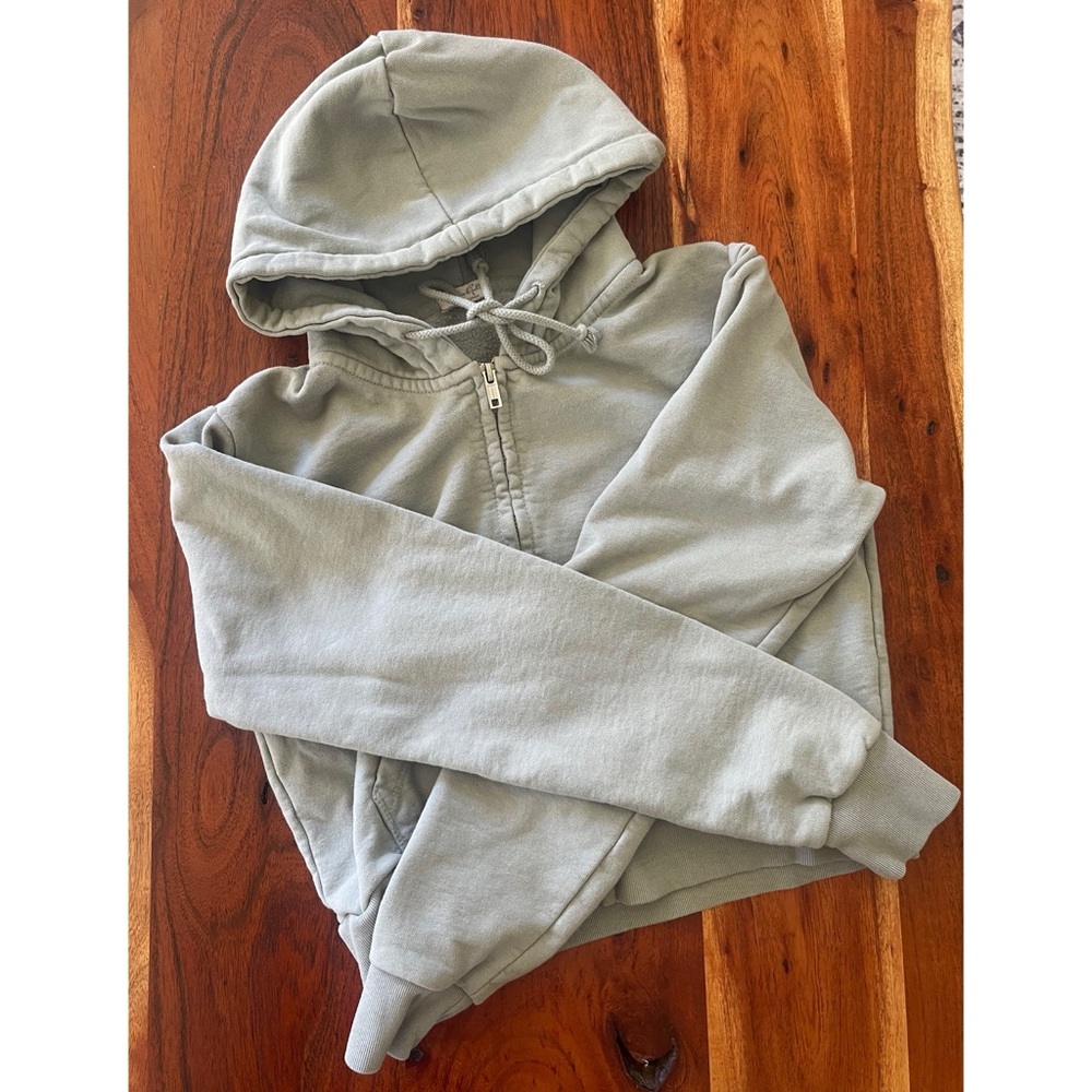 John Galt/Brandy Melville Hooded Crop Sweatshirt one size